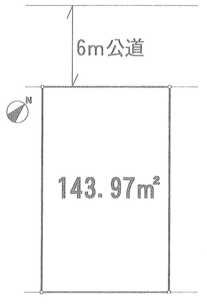Compartment figure. Land price 6.5 million yen, Land area 143.97 sq m