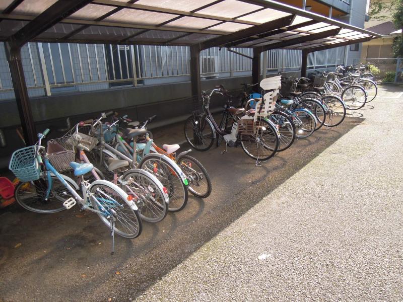 Other common areas. There bicycle parking lot