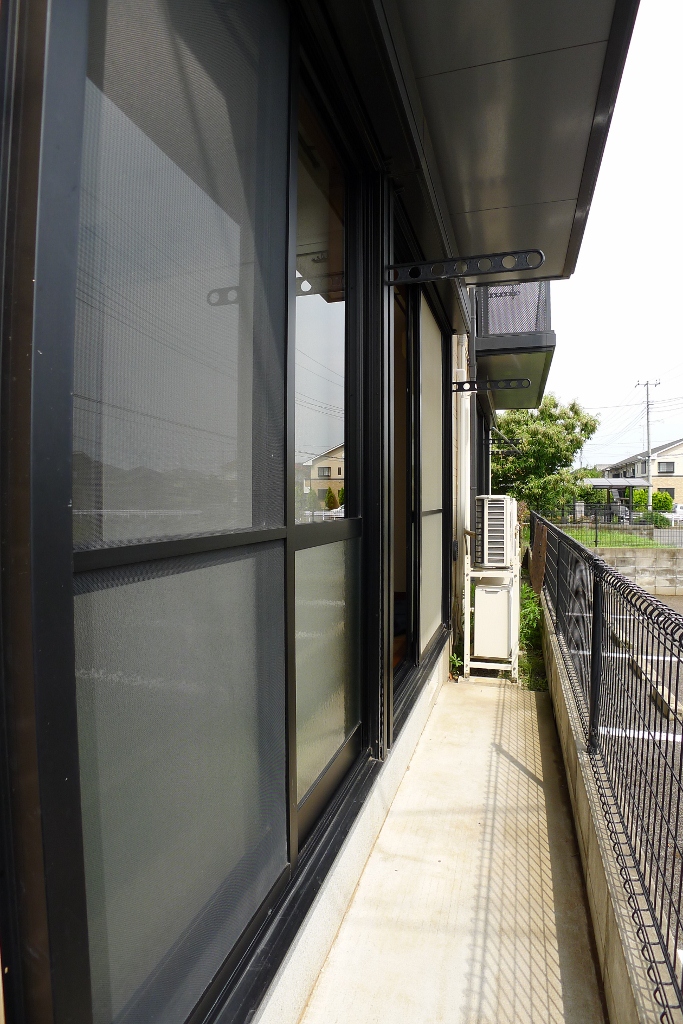 Balcony. For the south parking lot, Good per sun!