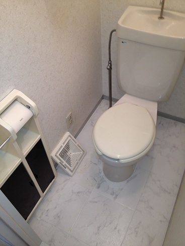 Toilet. With storage toilet.