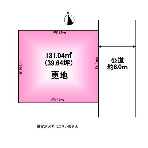 Compartment figure. Land price 7 million yen, Land area 131.04 sq m