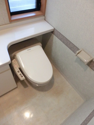 Toilet. Toilet of washlet equipped with lighting