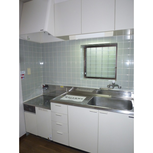 Kitchen. Two-burner gas stove installation Allowed