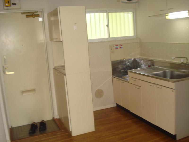 Kitchen. With shoe box storage