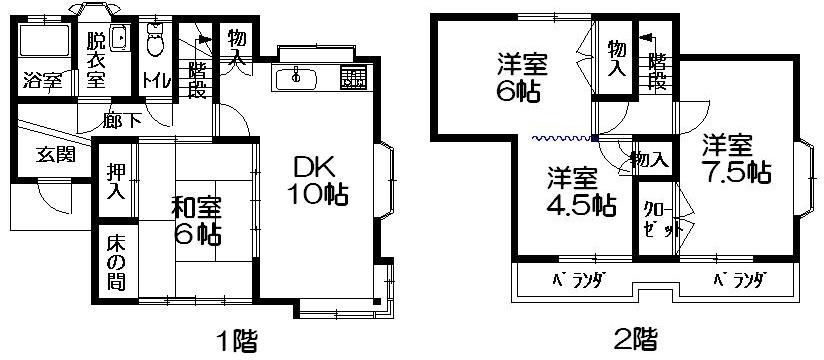 Floor plan. 12.8 million yen, 4LDK, Land area 157 sq m , Building area 80.73 sq m