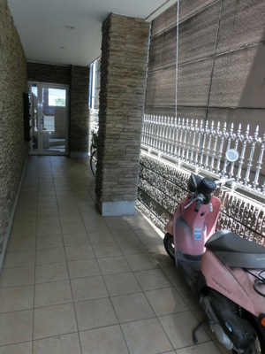 Parking lot. Bicycle-parking space