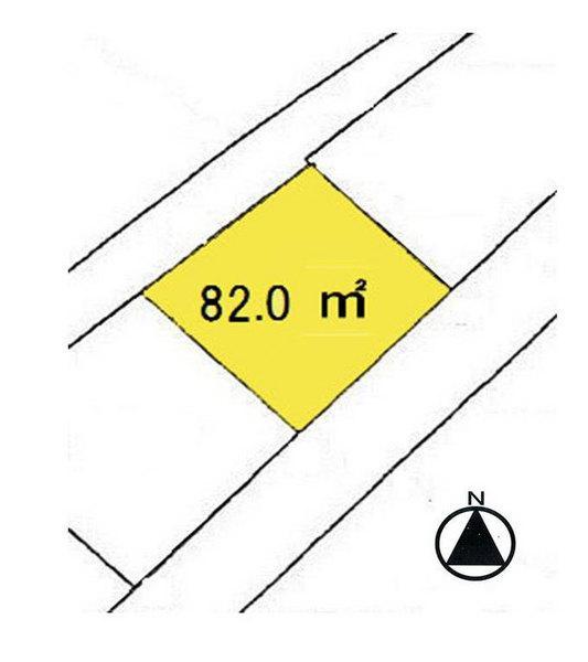 Compartment figure. Land price 7.5 million yen, Land area 82 sq m