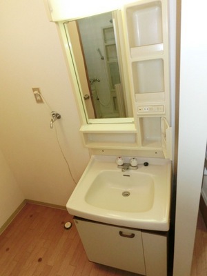 Washroom. Convenient independent vanity