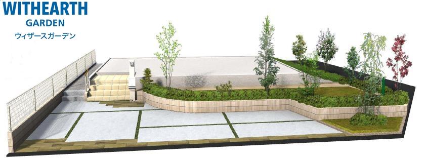 Garden. Model house 17 Building Exterior plan