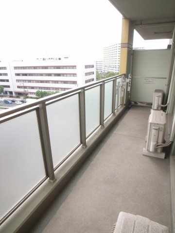 Balcony. It is a photograph of the same building another room