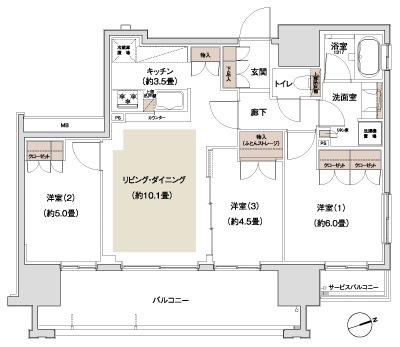Floor: 3LDK, occupied area: 65.31 sq m, Price: TBD