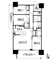 Floor: 3LDK + 2WIC, the area occupied: 76.3 sq m, Price: TBD