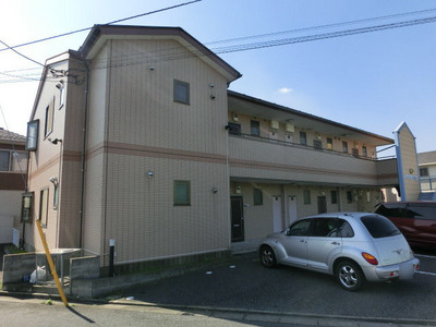 Building appearance. It is the appearance of the entrance from the side.