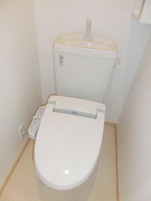 Toilet. Toilet with warm water washing toilet seat