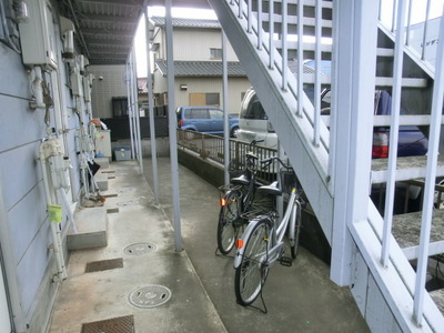 Other common areas. Bicycle parking space