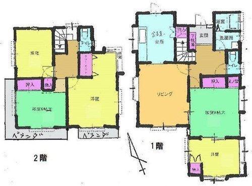 Floor plan. 17.8 million yen, 5LDK, Land area 194.55 sq m , Building area 119.8 sq m floor plan
