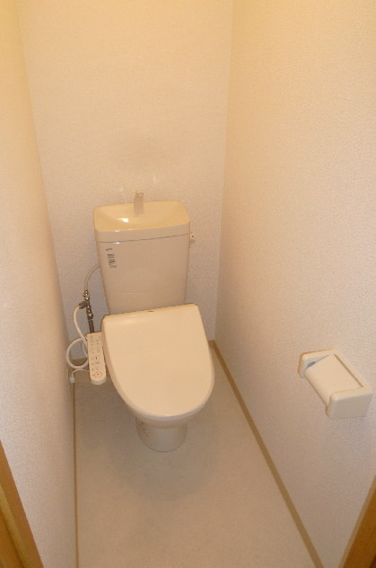 Toilet. It is a restroom with a clean feeling with a new Washlet. 