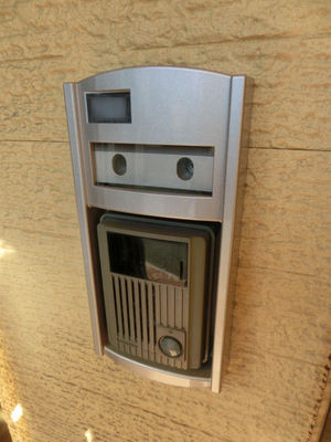 Security. Apartment with security TV Intercom.