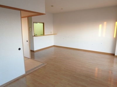 Living and room. I There is a room in the south-east-facing living room facing the balcony.