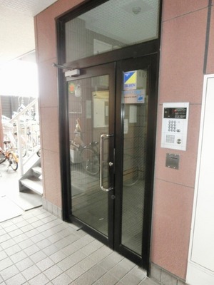 Security. Auto entrance with lock.