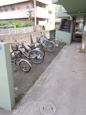 Other common areas. Residents dedicated bicycle parking space