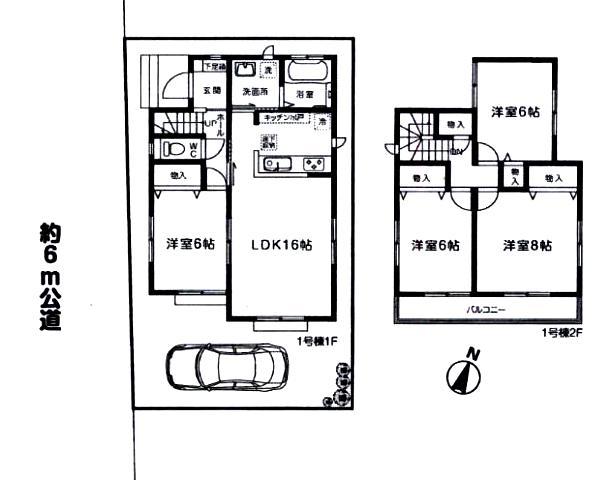 Floor plan. 27,800,000 yen, 4LDK, Land area 101.54 sq m , Building area 96.87 sq m