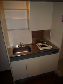 Kitchen. City gas ・ 1-burner stove Installed