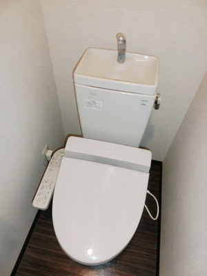 Toilet. Toilet with warm water washing toilet seat