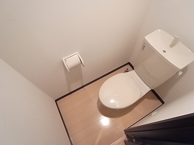 Toilet. It is a toilet with a clean