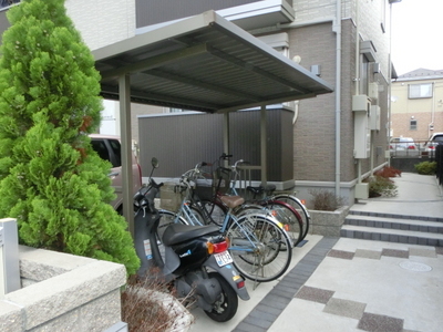 Other common areas. On-site bicycle parking lot