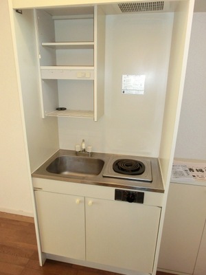 Kitchen. It is with stove. 