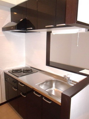 Kitchen. 2-burner stove with a system Kitchen It is face-to-face counter type