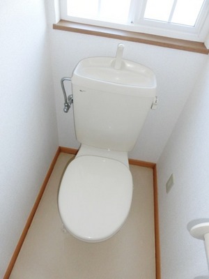 Toilet. Toilet with a window