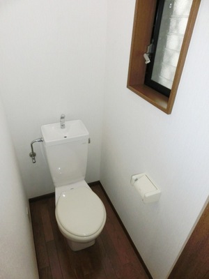 Toilet. It is with window