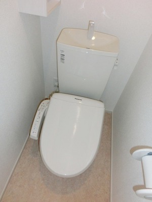 Toilet. Toilet with warm water washing toilet seat