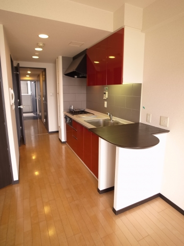 Kitchen. Nice kitchen with a counter board