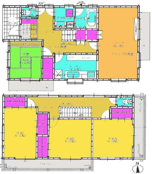 Floor plan. 25 million yen, 4LDK, Land area 225.08 sq m , Building area 111.78 sq m