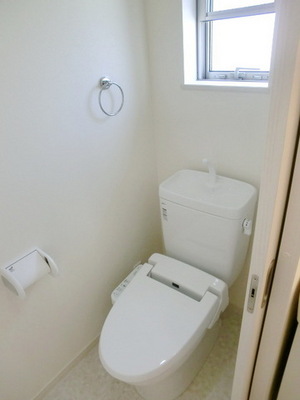 Toilet. Small window with