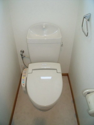 Toilet. It is a toilet seat with a cleaning function