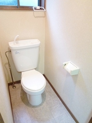 Toilet. With so window, It is comfortable without ac- cumulate smell.