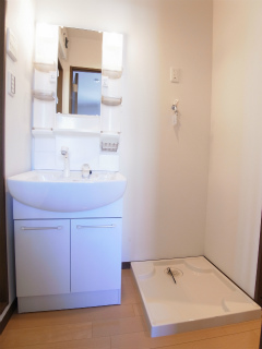 Washroom. Separate vanity ・ Indoor Laundry Storage