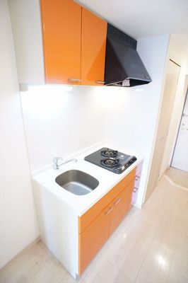 Kitchen. Best city gas ・ Two-burner stove with system Kitchen