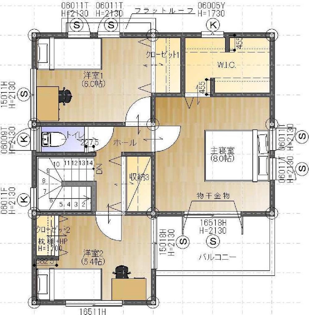 Floor plan. 27,800,000 yen, 4LDK, Land area 123 sq m , Building area 104.33 sq m