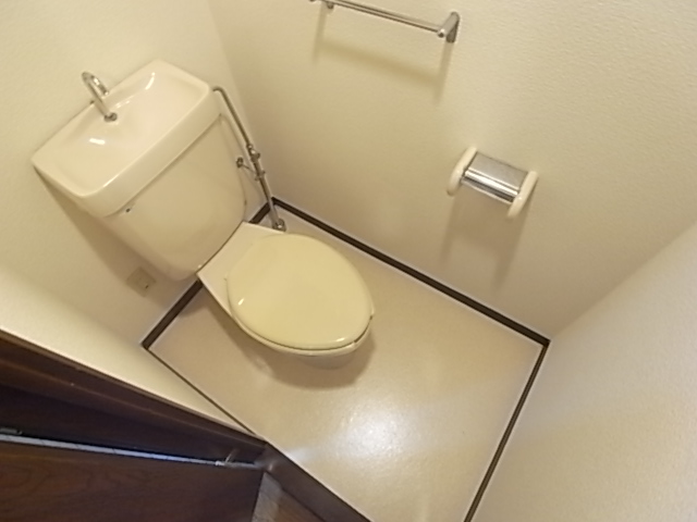 Toilet. It is a toilet with a clean