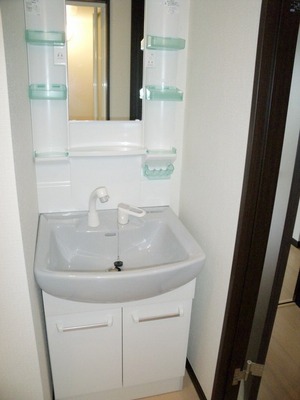 Washroom. Wash basin with shampoo dresser