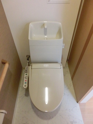 Toilet. With warm water washing toilet seat