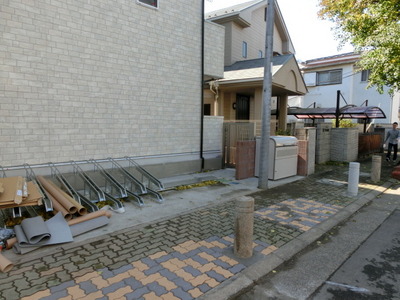 Other common areas. bicycle parking space