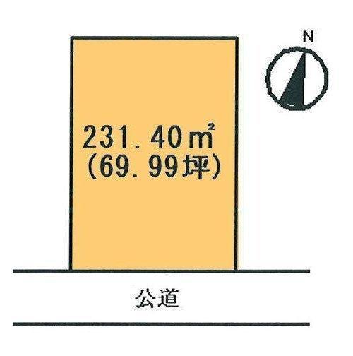 Compartment figure. Land price 35,800,000 yen, Land area 231.4 sq m
