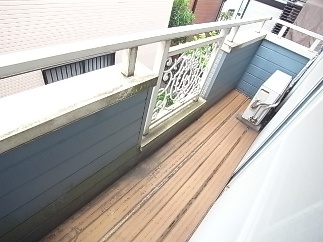 Balcony. There is also veranda.