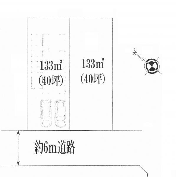 Compartment figure. Land price 27,200,000 yen, Land area 133 sq m